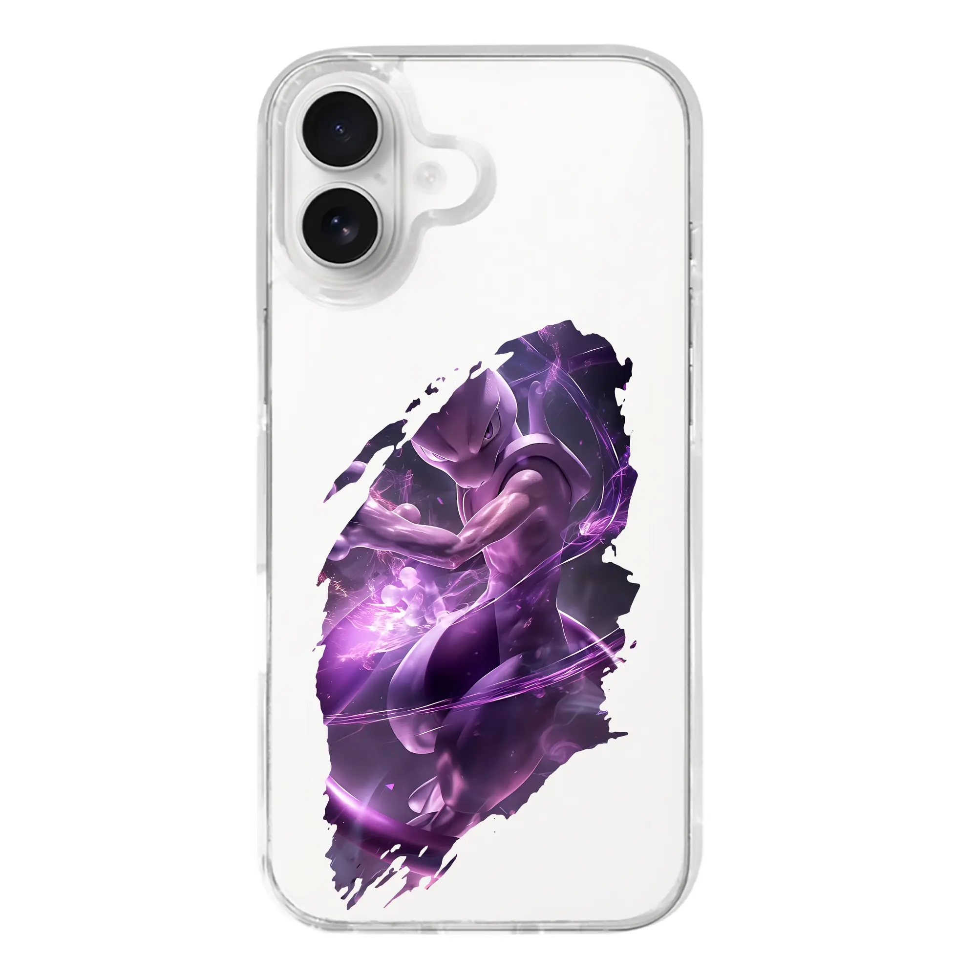 ポケモン グッズ,ミュウツー - iPhone 17シリーズ 透明スマホケース – 薄型・耐衝撃・精密フィット保護カバー